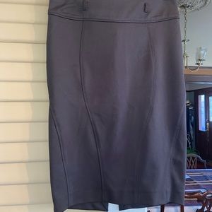 ZARA Black  PONTE PENCIL SKIRT Size L